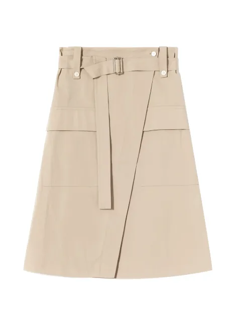 Plan C belt pocket skirt Neutrals GOCAG59AY0TP123