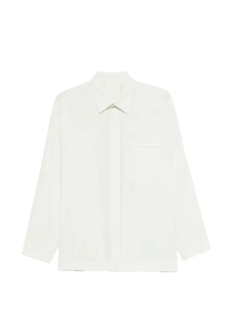Homme Plissé Issey Miyake long-sleeve boxy shirt Green HP66FJ301