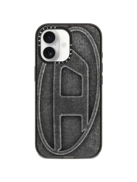 Diesel x CASETiFY 60537 denim-effect iPhone 17 case Black DP09990PHIN
