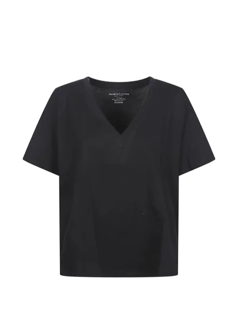 Majestic Filatures V-neck T-shirt Black M537FT1128