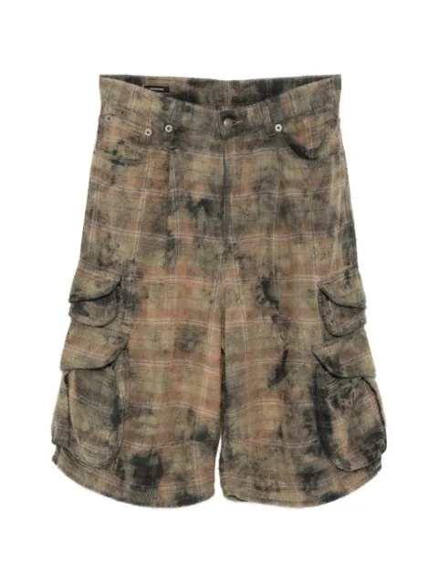 R13 Bermouda cargo shorts Green R13WR552R656B