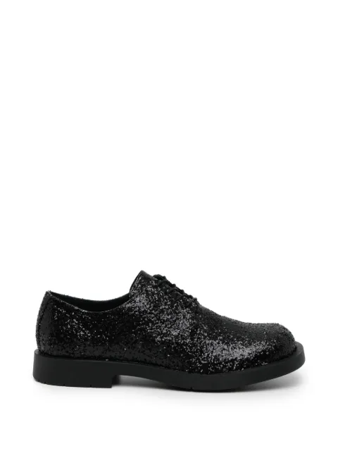 Junya Watanabe MAN glittered derby shoes Black JQK103001