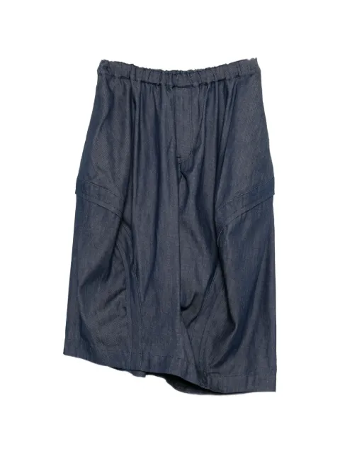 Black Comme Des Garçons drop-crotch denim trousers Blue 1QP023