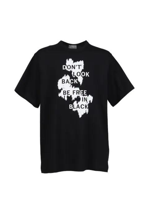 Yohji Yamamoto graphic-print T-shirt Black HKT789851S26