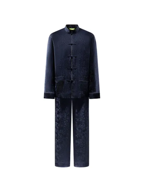 Shanghai Tang floral silk pyjama set Blue Z2MHI149CW