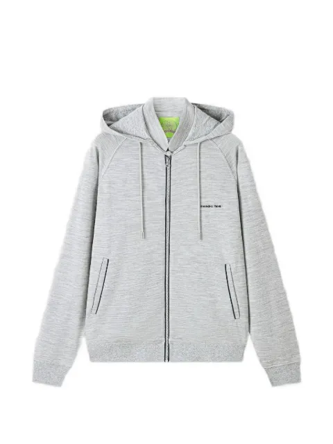 Shanghai Tang logo-detail hoodie Grey Z3MRK250GL