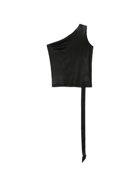 Rick Owens DRKSHDW one-shoulder top Black DS01F4114JL