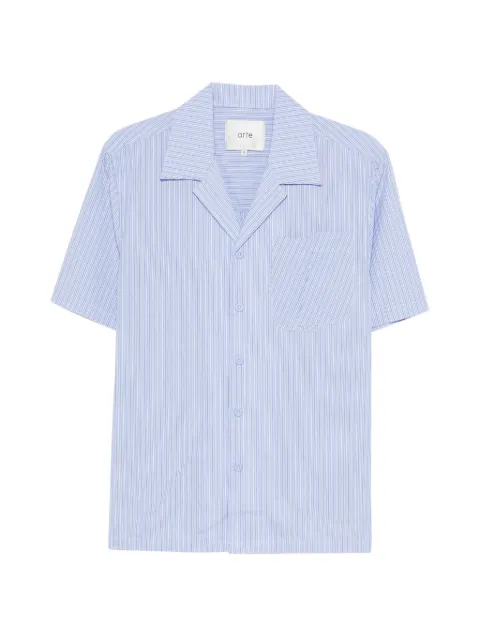 Arte Antwerp fold pocket striped shirt Blue SS26184S