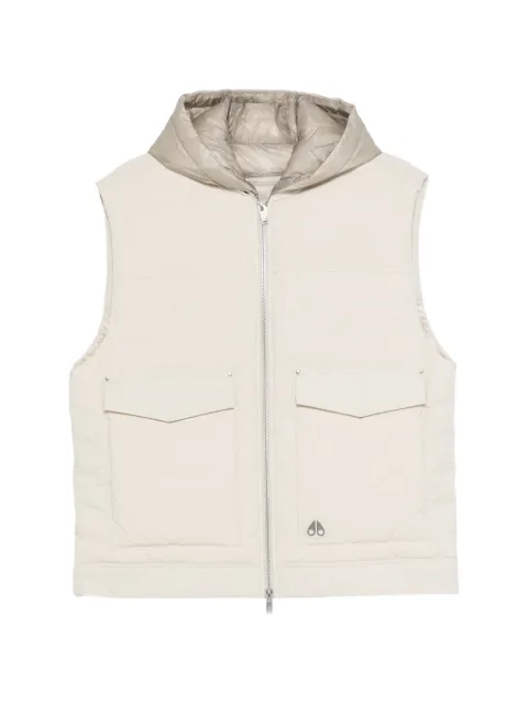 Moose Knuckles logo-appliqué gilet Neutrals M35MV481
