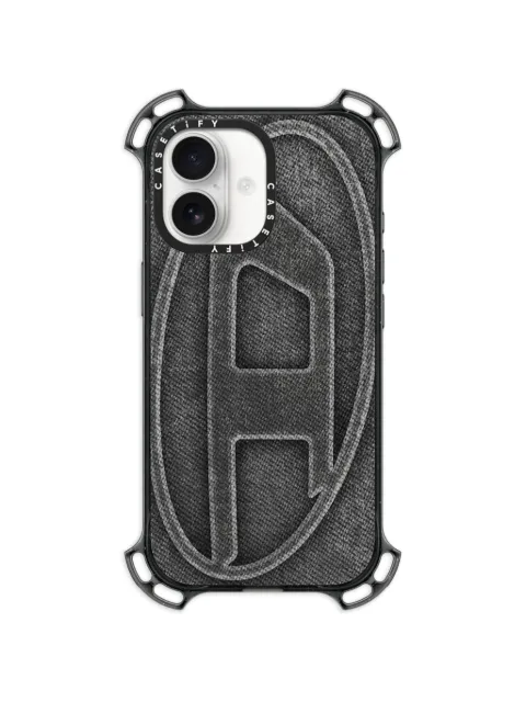 Diesel x CASETiFY Oval D iPhone 17 case Grey DP10550PHIN