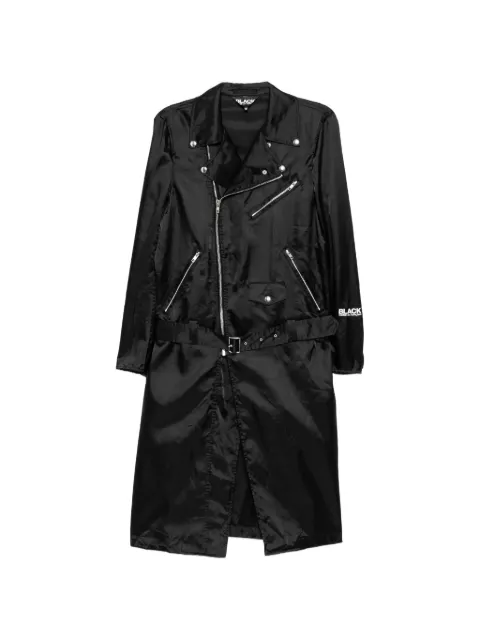 Black Comme Des Garçons logo-print biker coat Black 1QC001