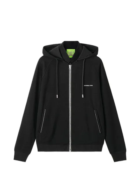 Shanghai Tang logo-detail hoodie Black Z3MRK250AN