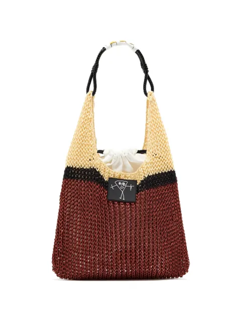 Plan C linen tote bag Brown SHCBF51G00FL001