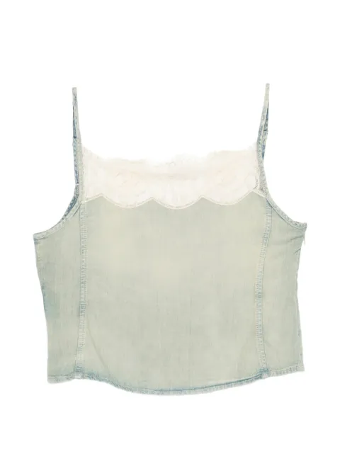 Diesel De-Mery-S lace-trim top Neutrals A217390CEDE