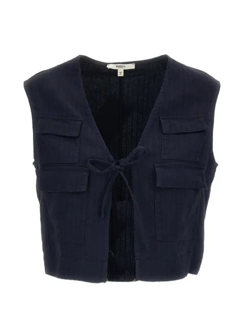 Barena patch pocket top Blue GLD55194146
