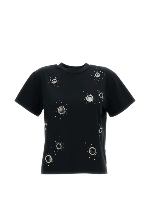 DES PHEMMES embellished T-shirt Black D102JHD0900