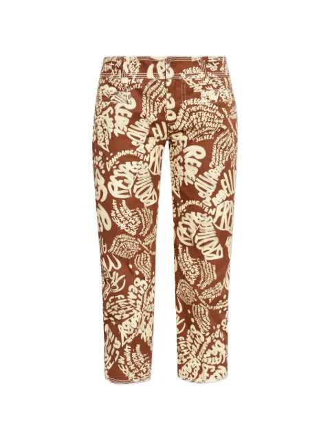 DSQUARED2 Rebel Hibiscus pant Brown S75KB0539D35463