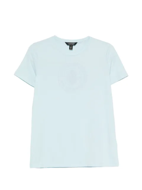 Lauren Ralph Lauren logo-embroidered T-shirt Blue 200P09106002