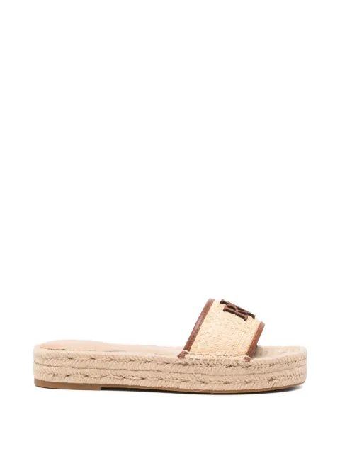 Lauren Ralph Lauren logo-patch espadrilles Neutrals 802P06398003