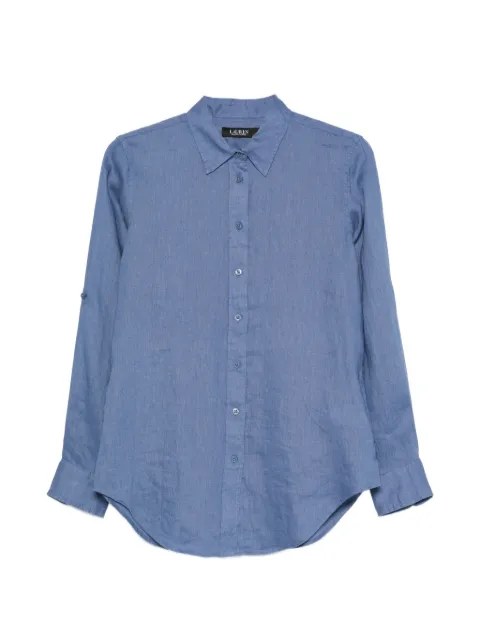 Lauren Ralph Lauren linen long-sleeve shirt Blue 200782777072