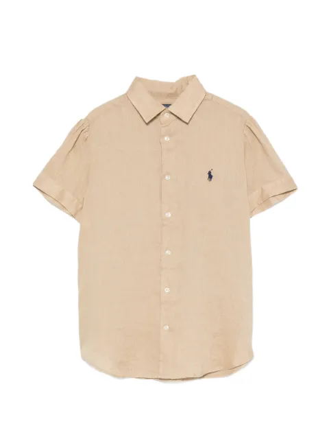 Polo Ralph Lauren embroidered-logo short-sleeve shirt Neutrals 211973366507