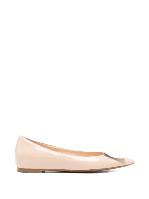 Roberto Festa square-detail ballet flats Neutrals TETILACKNUDEBIANCO