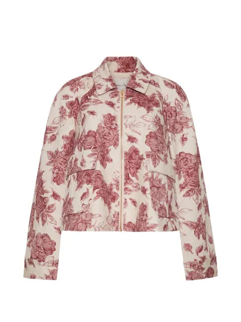 Cara Cara Andrew floral-pattern cropped jacket Neutrals 3152CTFG