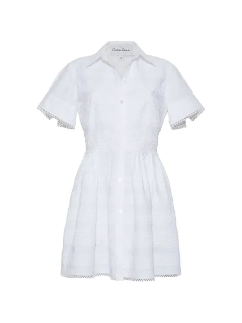 Cara Cara Kai lace-inserts mini dress White 1596LACE