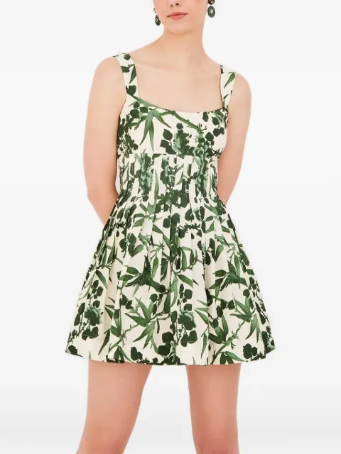 Cara Cara Ria floral-pattern mini dress White 1427CTG