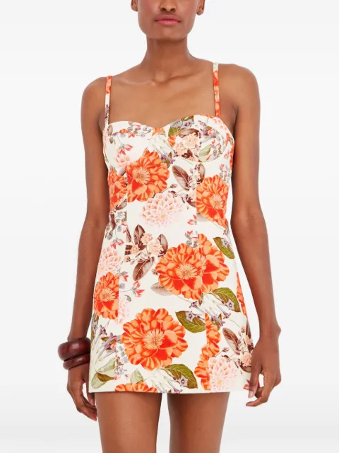 Cara Cara mini Claudine floral dress Neutrals 1418BLSE