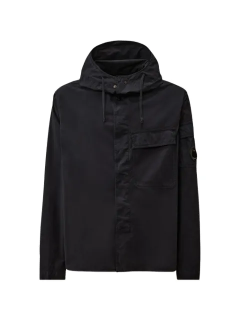 C.P. Company flap-pocket hooded jacket Black 19CMOS074A110143G999