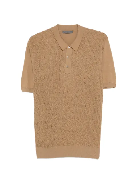 Corneliani textured polo shirt Neutrals 27M5542725167