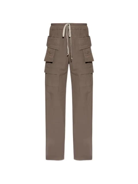 Rick Owens DRKSHDW drawstring pocket trousers Brown DU01F4394CR