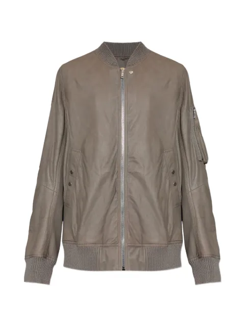 Rick Owens Classic Flight leather jacket Brown RU01F2778LBF