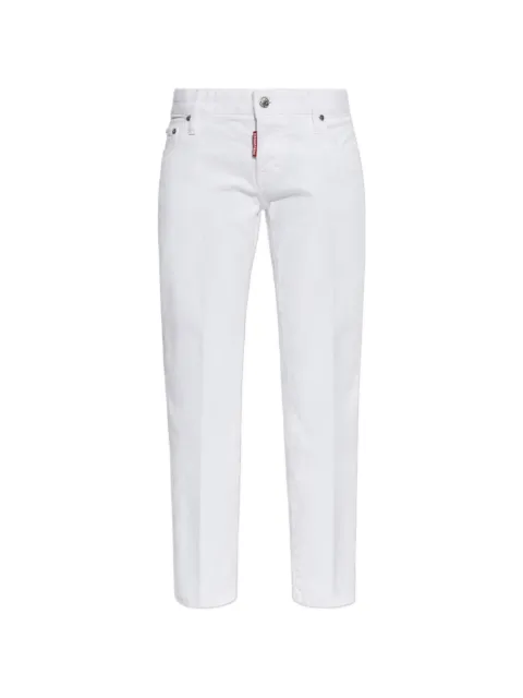 DSQUARED2 buttoned belt-loop jeans White S75LB1162S39781