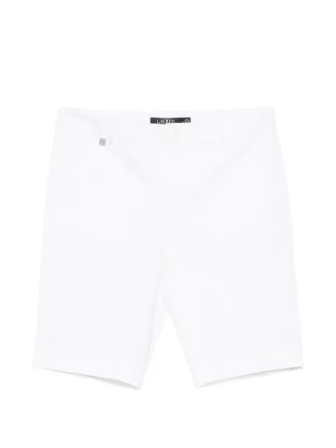 Lauren Ralph Lauren logo-plaque shorts White 200661653003