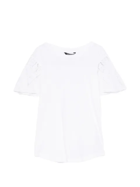 Lauren Ralph Lauren broderie-anglaise T-shirt White 200P09104