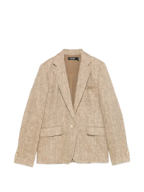 Lauren Ralph Lauren herringbone-pattern blazer Neutrals 200P09022001
