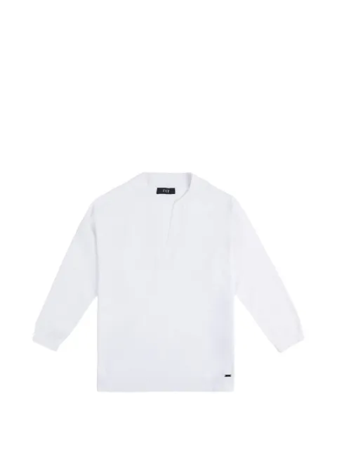 Fay V-neck sweater White NMWC1526400ZGP