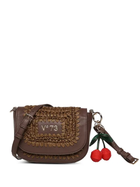 V°73 cherry woven shoulder bag Brown 73BS9M304ALISYAMORO