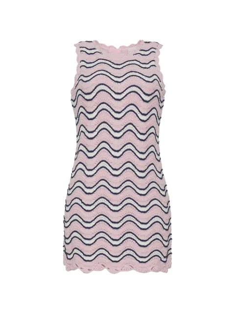 Cara Cara Suzi crochet striped mini dress Pink 9570PBWS