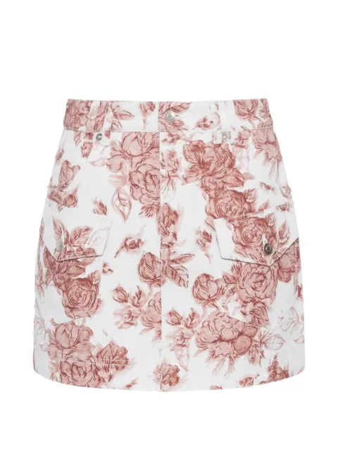 Cara Cara Wayne floral-pattern mini skirt White 2040TFG