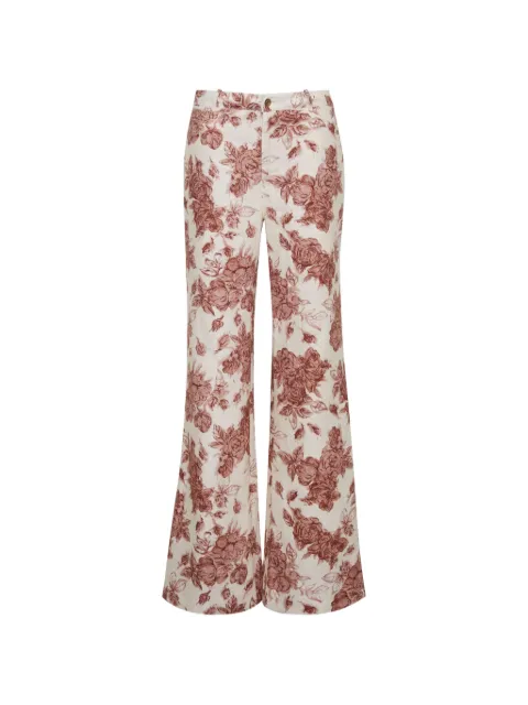 Cara Cara Annie floral-pattern trousers Neutrals 831LTFG