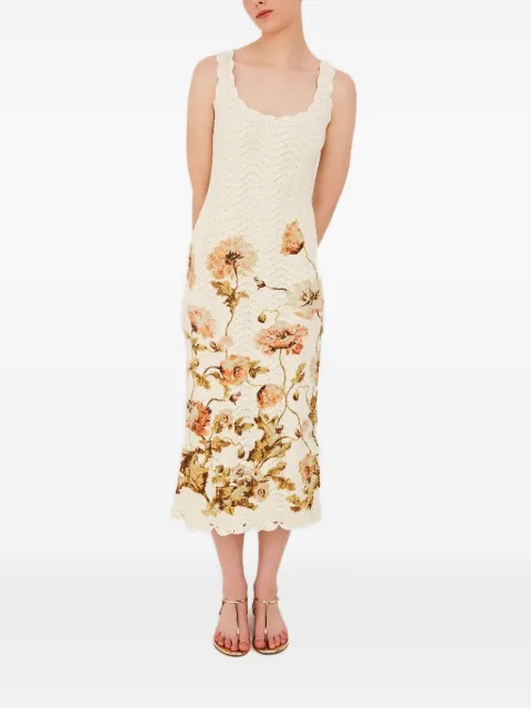 Cara Cara Orel floral-print midi dress Neutrals 9089LFLE