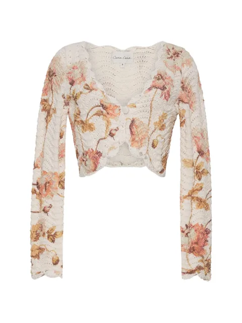Cara Cara Sally floral-pattern cardigan Neutrals 9605LFLE