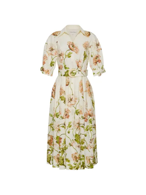 Cara Cara Caro belted midi dress Neutrals 1557LFLE