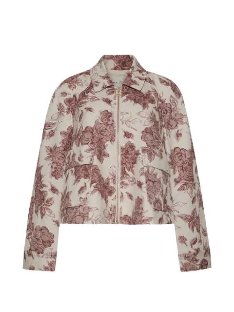 Cara Cara floral-print cropped jacket Neutrals 3152C2TFG