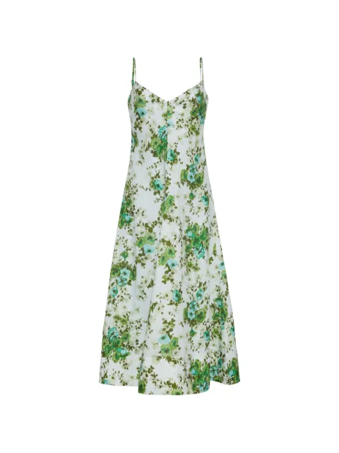 Cara Cara Mae floral-pattern midi dress White 1382WILM