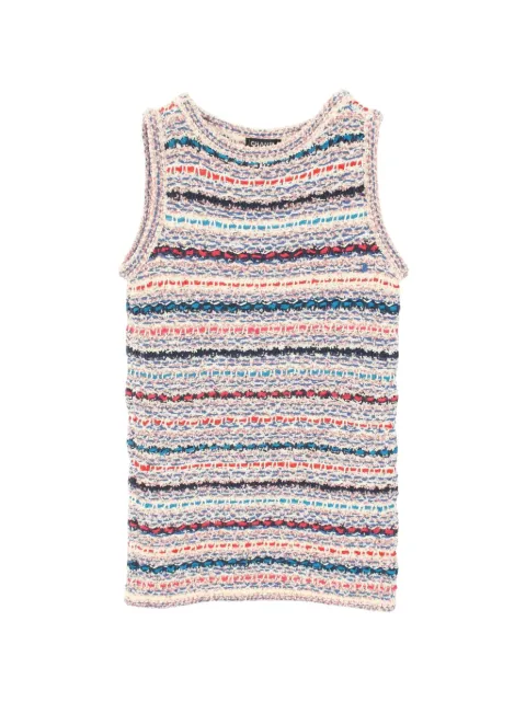 CHANEL Pre-Owned 1986-1988 Gripoa button knit dress Pink 1047311