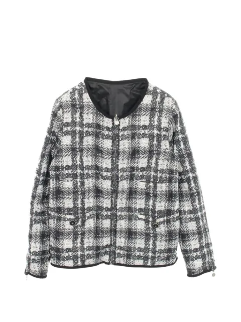 CHANEL Pre-Owned 1988 reversible tweed jacket Black 1047385